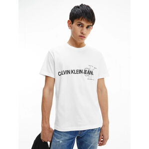 Calvin Klein pánské bílé tričko - L (YAF)